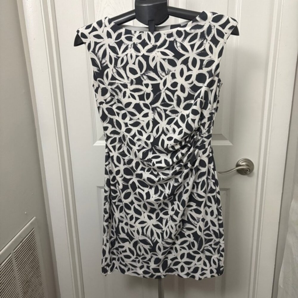 Ralph Lauren Black and White Floral Mini Dress
